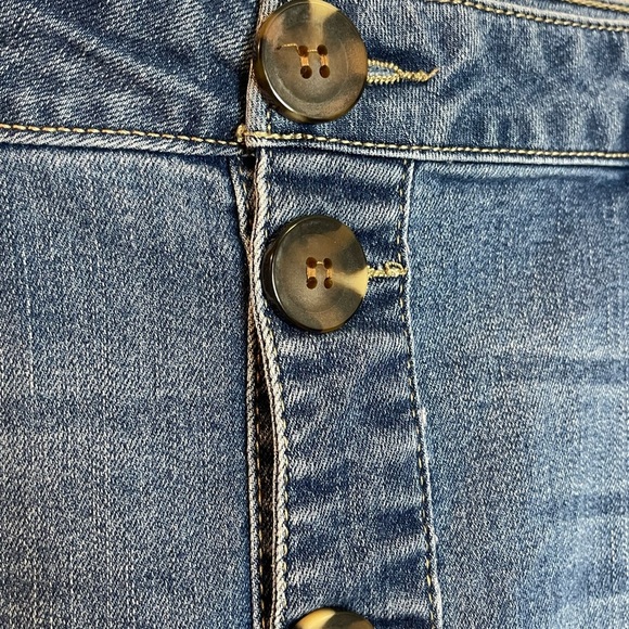 D. Jeans women’s size 14 button front high waisted jeans skirt - Picture 2 of 7